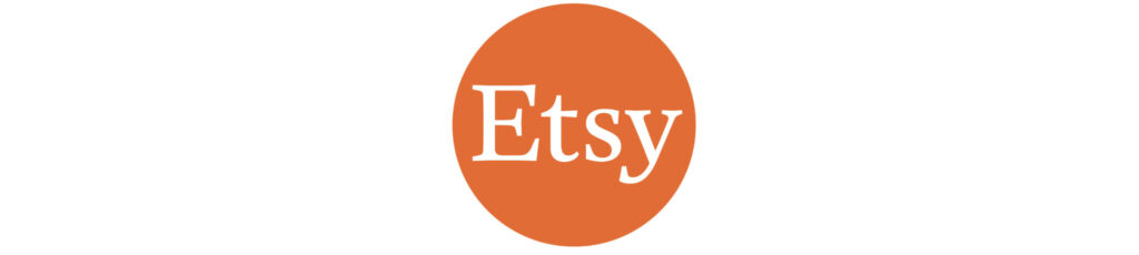 Etsy logo creating a button linking to well loved journals Etsy store 